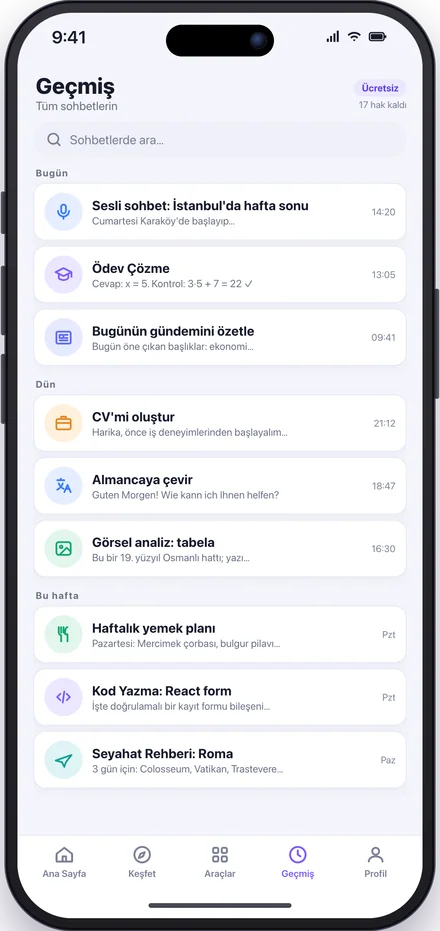 Seni hatırlar, kaldığın yerden devam eder.