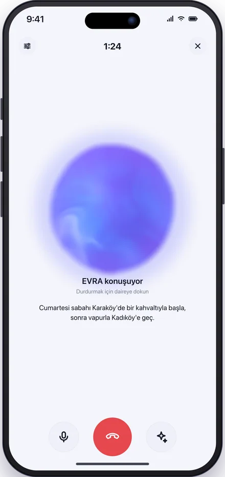 Konuş, dinlesin, cevaplasın.